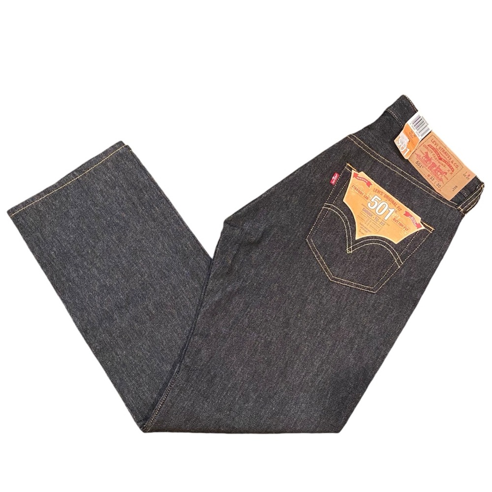 NWT Levi's 501 Straight Leg Button Fly Dark Wash Jeans - Men's W33 L30